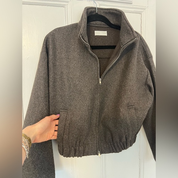 Zara Zip- up Bomber Jacket - Picture 4 of 5